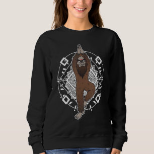 Bigfoot Sasquatch Yeti Yoga Meditation Funny Gift Sweatshirt