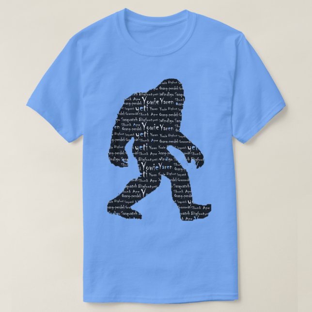 Bigfoot Sasquatch Yeti Yowie Skunk Ape Grassman Ya T-Shirt (Design Front)