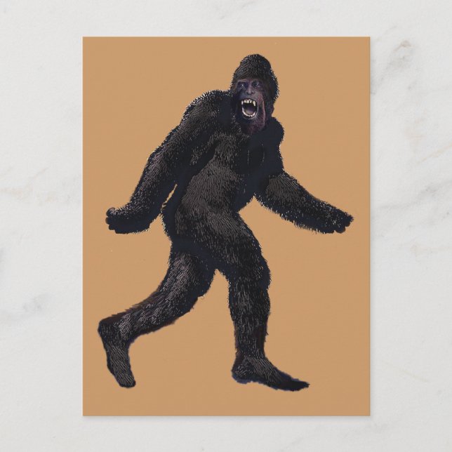 Bigfoot Sasquatch Yetti Postcard (Front)