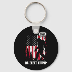 Bigfoot Says Biden Stinks  Key Ring