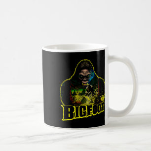 Bigfoot Scary Camping Forest Woods Sasquatch Tent Coffee Mug