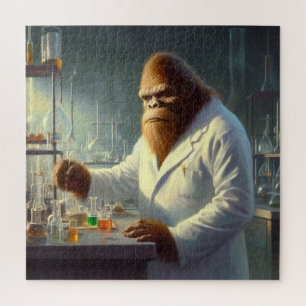 Bigfoot Scientist Jigsaw Puzzle
