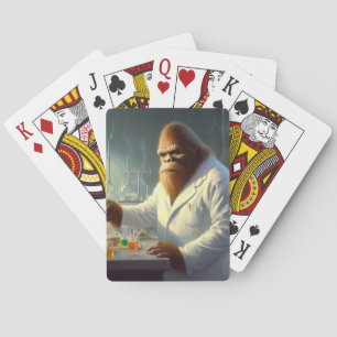 Bigfoot Scientist Playing Cards