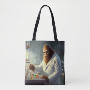 Bigfoot Scientist Tote Bag