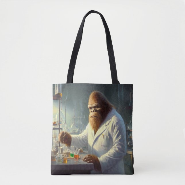 Bigfoot Scientist Tote Bag (Front)