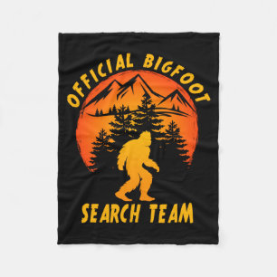 Bigfoot Search Team Sasquatch Yeti Funny  Fleece Blanket