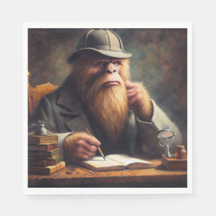Bigfoot Sherlock Holmes Napkin