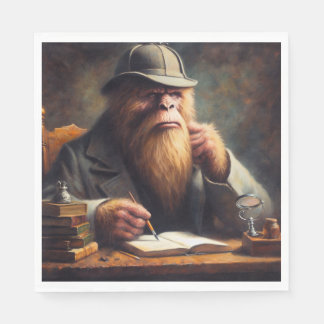 Bigfoot Sherlock Holmes Napkin