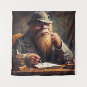 Bigfoot Sherlock Holmes Tapestry