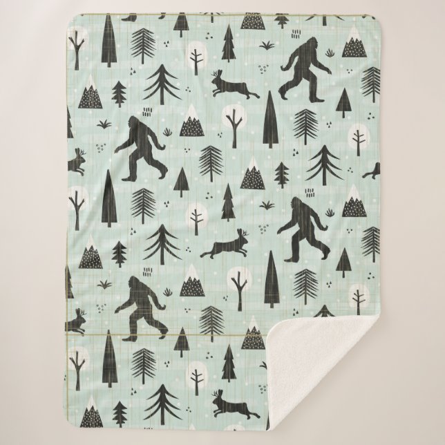 Bigfoot Sherpa Blanket (Front)