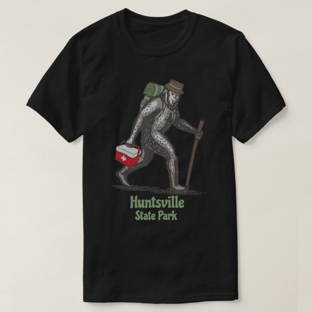 Bigfoot Sighting at Huntsville State Park Texas So T-Shirt (Design Front)