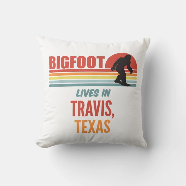 Bigfoot Sighting In Travis Texas  Cushion (Front)