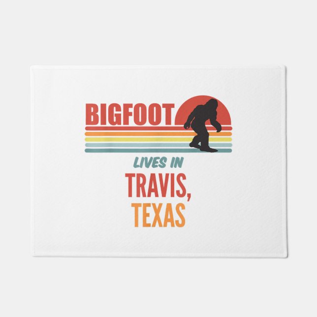 Bigfoot Sighting In Travis Texas  Doormat (Front)