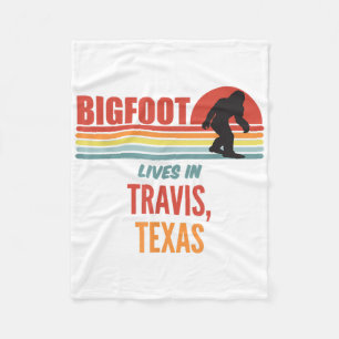 Bigfoot Sighting In Travis Texas  Fleece Blanket