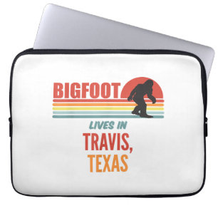 Bigfoot Sighting In Travis Texas Laptop Sleeve
