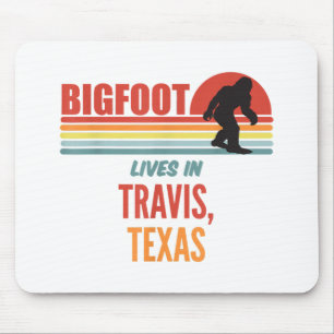 Bigfoot Sighting In Travis Texas Mouse Pad