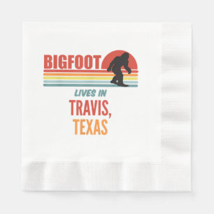 Bigfoot Sighting In Travis Texas  Napkin