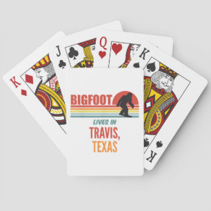 Bigfoot Sighting In Travis Texas Playing Cards