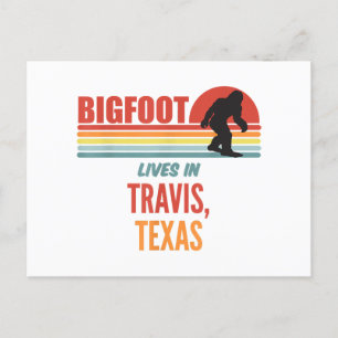 Bigfoot Sighting In Travis Texas  Postcard