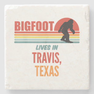 Bigfoot Sighting In Travis Texas  Stone Coaster