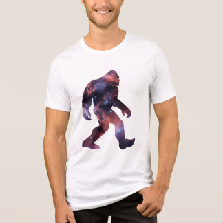 Bigfoot Silhouette with Galaxy Interior Tri-Blend Shirt