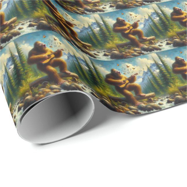 Bigfoot Singing Wrapping Paper (Roll Corner)