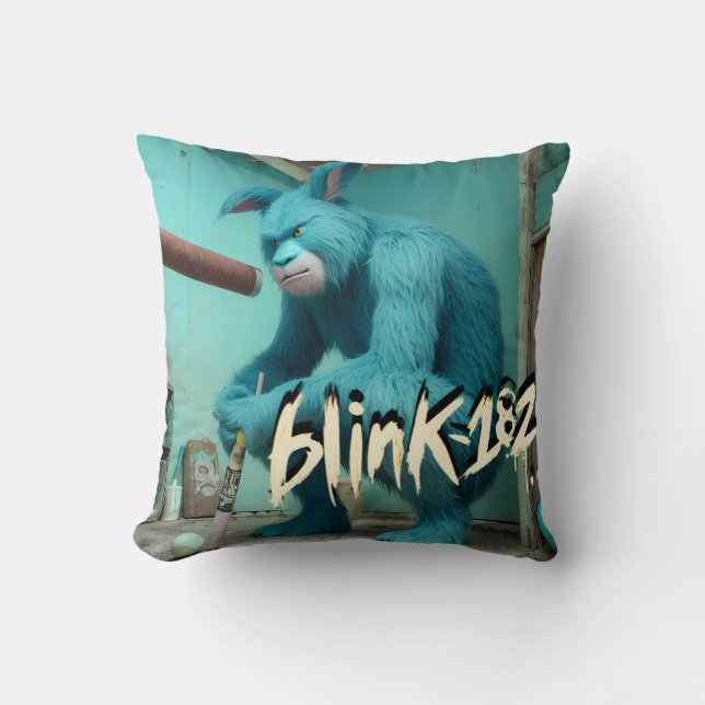 Bigfoot Slugger Inspired Blink 182 Pillow (Front)