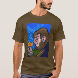Bigfoot smelling a flower T-Shirt