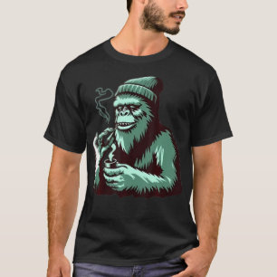 Bigfoot Smoking Weed T-Shirt