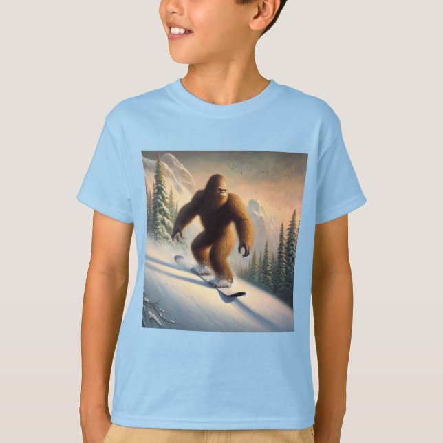 Bigfoot Snowboarding T-Shirt (Front)