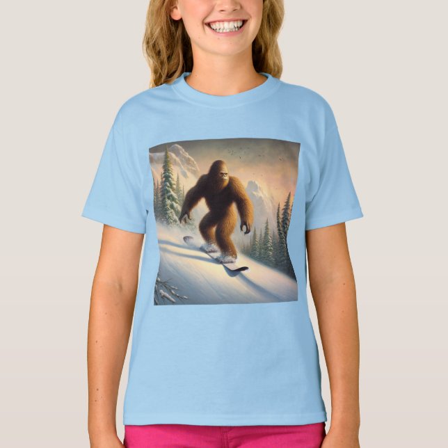 Bigfoot Snowboarding T-Shirt (Front)