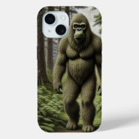 Bigfoot standing in Trees AI art