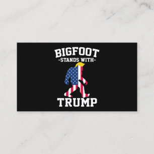 Bigfoot Stands With Trump 2024 Elections Business Card