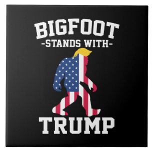 Bigfoot Stands With Trump 2024 Elections Tile