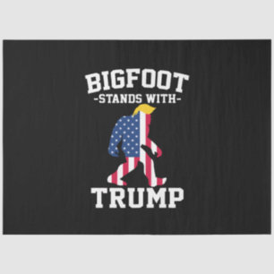 Bigfoot Stands With Trump 2024 Elections Tissue Paper