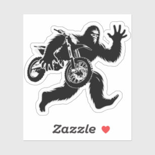 Bigfoot Stealing Dirt Bike