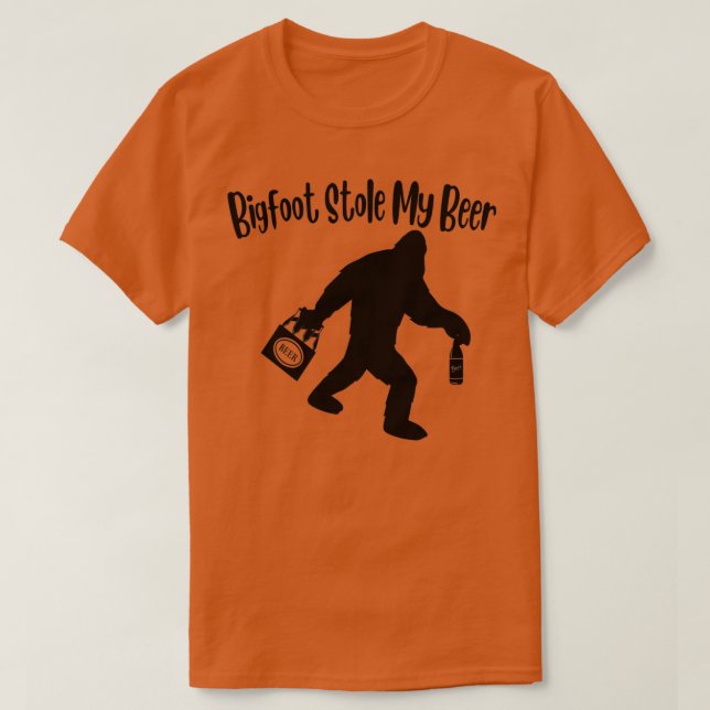 Bigfoot Stole My Beer T-Shirt (Design Front)