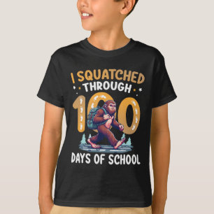 Bigfoot Student Walk I Squatched Through 100 Days T-Shirt