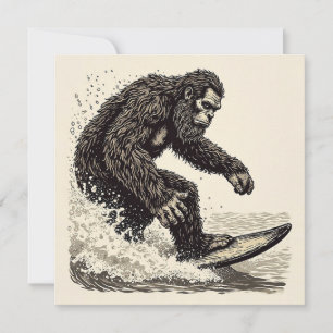 Bigfoot Surfing Invitation
