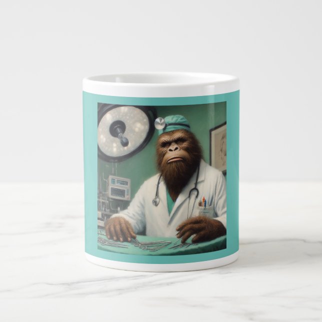 Bigfoot Surgeon Large Coffee Mug (Front)