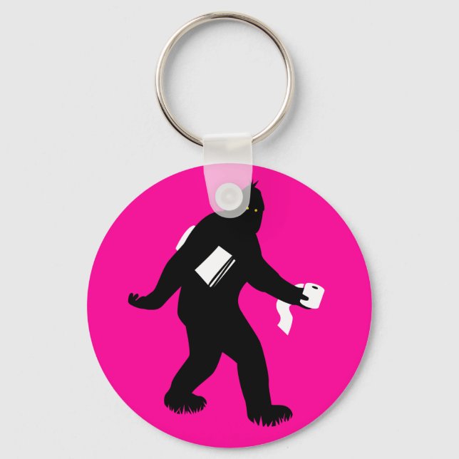 Bigfoot Surprised Key Ring (Front)