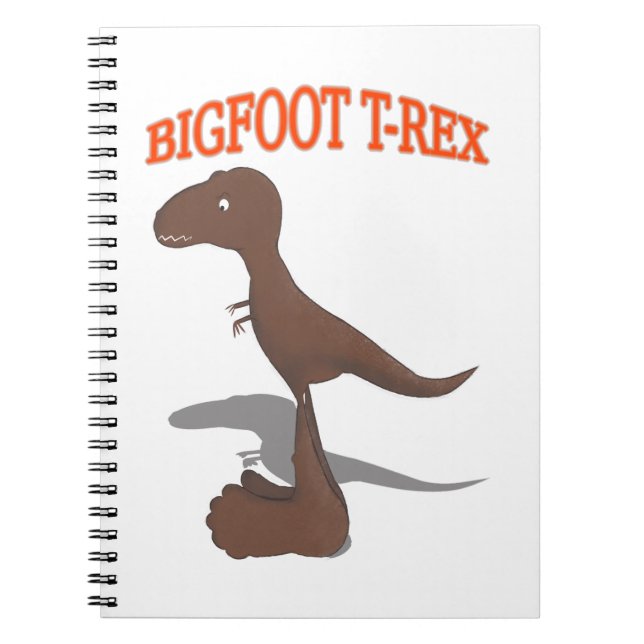 Bigfoot T-Rex Drawing Notebook (Front)