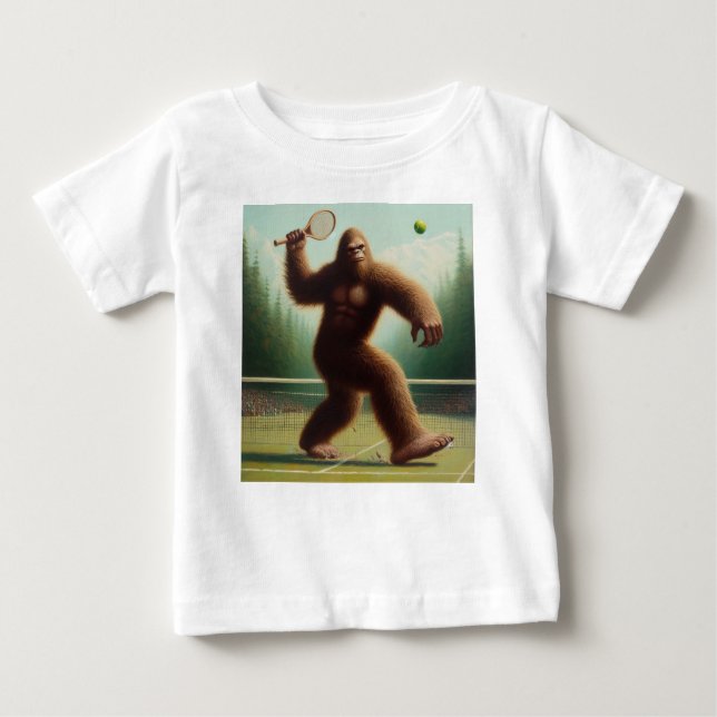 Bigfoot Tennis Baby T-Shirt (Front)