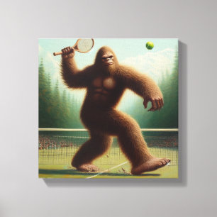 Bigfoot Tennis Canvas Print