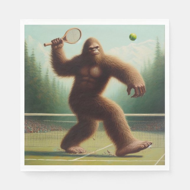 Bigfoot Tennis Napkin (Front)