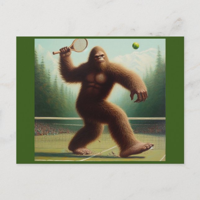 Bigfoot Tennis Postcard (Front)