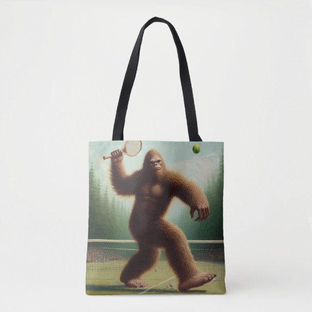 Bigfoot Tennis Tote Bag (Front)