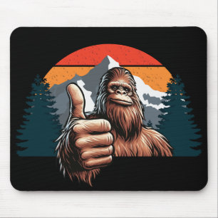 Bigfoot Thumbs Up Mouse Pad