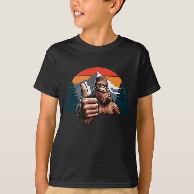 Bigfoot Thumbs Up T-Shirt (Front)