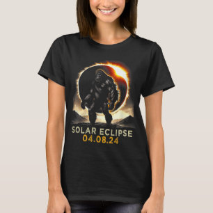 Bigfoot Total Solar Eclipse 4.08.2024 Apparel  T-Shirt